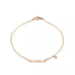 [로이드]1층 동아수성 각인 14k 팔찌 LWB21009G