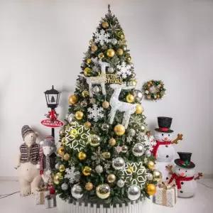 [텐바이텐]크리스마스 트리 풀세트 LED 네온 크리스탈몬타나 300cm 단면