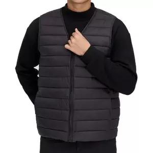 [제이케이유통]2장세트 남자 여자 빅사이즈 경량 웰론 브이넥 패딩조끼 다운 베스트 조끼
