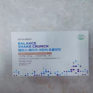 시너지월드와이드 밸런스 쉐이크 크런치 초콜릿맛 단백질