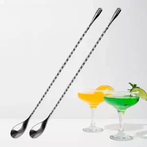 스텐 하이볼 스텐 바스푼 롱스푼 머들러 칵테일 40cm 2개 택배무