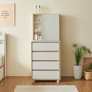 피아네 수납거울 높은 4단 서랍장 600 화장대 세트