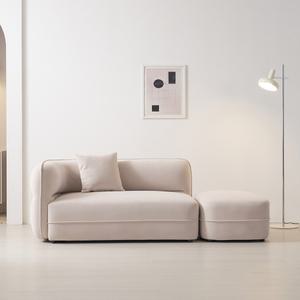 까사레브 알리 2인 소파 + 스툴 아쿠아텍스 생활방수 패브릭 모듈소파