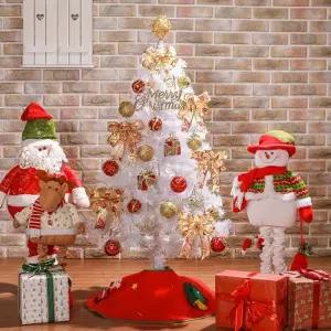 [텐바이텐]120cm 샤인비즈볼 화이트트리 풀세트 크리스마스