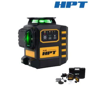 HPT 전자식 그린 레이저 레벨기 자동 리모컨조절 배터리 2개 풀세트 HL-3AG