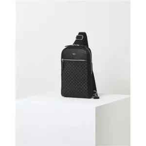 [롯데백화점]닥스 액세서리 LL[쇼핑백동봉][LOUIS HILL] 블랙 DD 패턴 웨이스트백 DBBA3F607