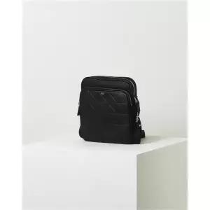 [롯데백화점]닥스 액세서리 LL[쇼핑백동봉] 블랙 그리드패턴 가죽배색 나일론 크로스백 DBBA4E275