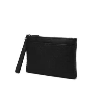 [롯데백화점]닥스 액세서리 LL 블랙 짜임배색 소가죽 클러치백 DBBA4E725