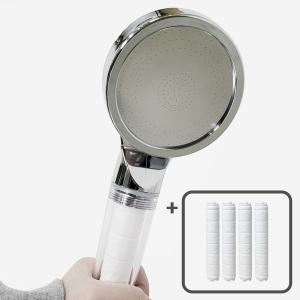 국산 녹물제거 필터샤워기 + 리필필터 4개 