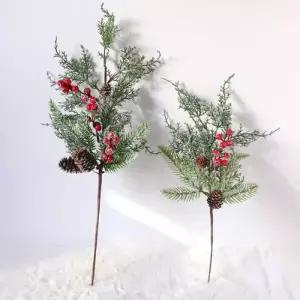 [텐바이텐]크리스마스 스노우 측백나무 빨간 열매픽 2size