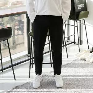 [우기브로]WBO 남자 빅사이즈 허리 뒷 밴딩 기모 슬랙스