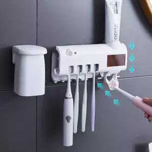 칫솔 살균기 소독기 버튼식 UV 살균 칫솔꽂이 P340