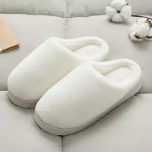 [프로셀러] 무지 남녀 털 슬리퍼 겨울 실내화 남여공용 털 신발