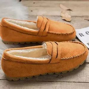 [프로셀러] 기모 여성 털 단화 캐주얼 겨울신발 방한화 털 모카신