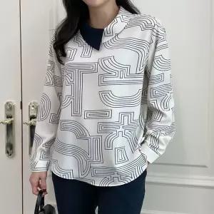 국산 여성 미로 간절기 정장 레귤러핏 롤업 블라우스 TOP-WBL-3008-아이보리