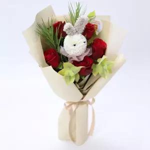 바니 앤 로즈 꽃다발 화이트데이 발렌타인데이 어버이날 스승의날 생일 기념일 감사 프로포즈 꽃배달