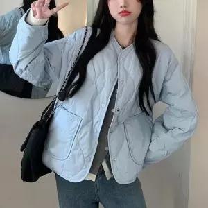 [오노마] ONM 루즈핏 얇은 패딩 점퍼 물방울 패턴 겨울 스타일리쉬 (S11104595)