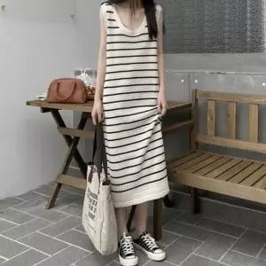 [오노마] ONM 단가라 나시 니트 G126077 롱원피스 (S11881585)