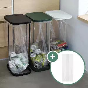 레트로 가비지백 스탠드 분리수거함 쓰레기봉투 거치대 3P세트