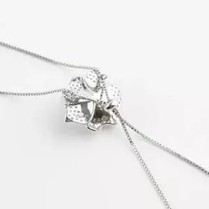 [셀러허브]여자 펜던트 루프 럭셔리 장미 보우 목걸이 (S13874507)