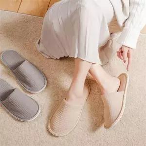 [셀러허브][라일리] Rly 와플 벨벳 호텔 병원 슬리퍼 5P 사무실 일회용 실내화 (S10095068)