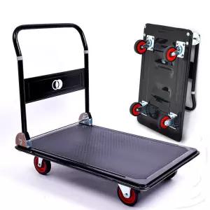 [무명유실] 대형구르마 철제 접이식구루마 철대차 L카 그루마 대형핸드카트 밀차 끌차