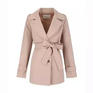 [하프클럽/]반 더블 하프 트렌치 코트(VA3BBA1)