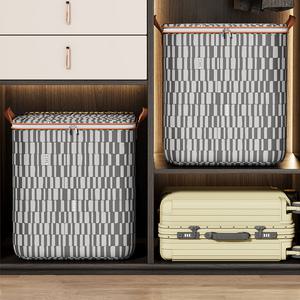 [2+1]140L 대용량 사각패턴 싹담아 리빙박스 이불정리함 (총 3개입)