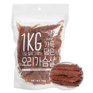 슈퍼츄 강아지 오리가슴살 육포 1kg 대용량 애견 간식