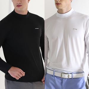 기능성티 UV차단 스포츠 언더레이어 반목 긴팔 냉감 티셔츠 2매