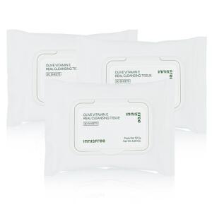 [이니스프리] 이니스프리 올리브 비타민 E리얼 클렌징 티슈 30매 3개