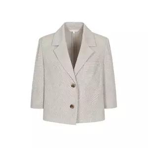 [올리브데올리브](신세계 사우스시티)린넨 배색 반팔 자켓 OY4MJ398