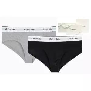 [롯데백화점]캘빈클라인 남성 아이콘 코튼 힙브리프 2PK NB4387-UJH