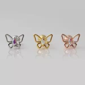 ONM (1+1) 써지컬 피어싱 베이직 나비 3종 택1