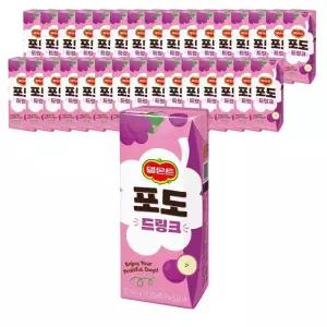 롯데 델몬트 포도 드링크팩 190ml X 32팩 과일주스