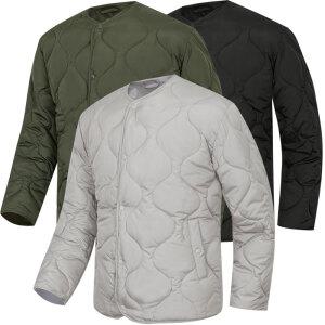 라운드 초경량 항아리퀄팅 버튼 패딩 자켓 점퍼 깔깔이 작업복 남여공용