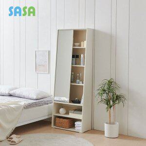 [SASA]사사가구 루니아 슬라이딩 전신거울 수납 화장대