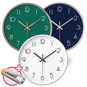 무소음 벽시계 20cm / 사무실 거실 원룸 인테리어 벽걸이 시계