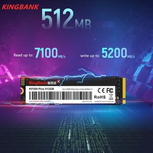 KINGBANK SSD KP200 플러스 512GB NVMe M.2 인터페이스 PCIe 4.0x4 읽기 속도 7000 MB/s 미크론 하이닉스