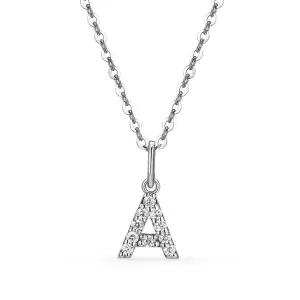 [도로시] 14k 이니셜 랩 다이아몬드 펜던트_6type_일반고리