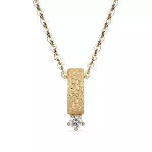 [도로시] 14k 코지 랩 다이아몬드 모아링 펜던트_텍스처