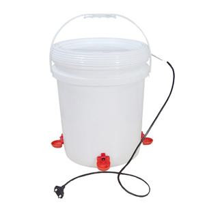 컵형수평니플급수기 닭물통  미니 20리터+열선2m