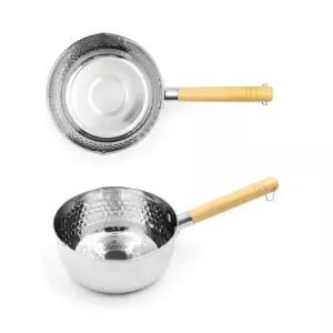 [헤킨스]IH 인덕션 겸용 스테인리스 함마톤 이유식 멀티 라면 편수 손잡이 눈금 계량 냄비 18cm