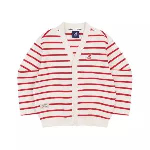 [캉골키즈]스트라이프 저지 가디건 RA 0001 레드