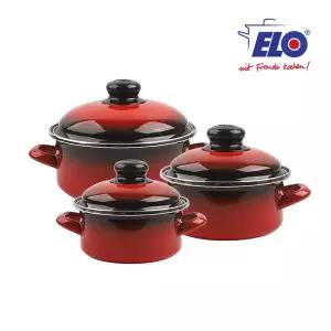 ELO 빨강법랑 3종 일반형 14cm+16cm+20cm
