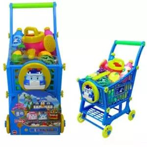 폴리쇼핑카트 아기주방놀이 역할놀이 쇼핑카트장난감