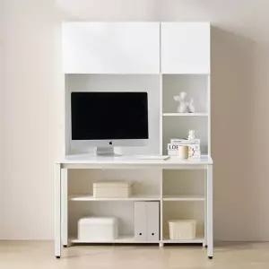 HM2044 심플 전면책장책상세트 5단 1200