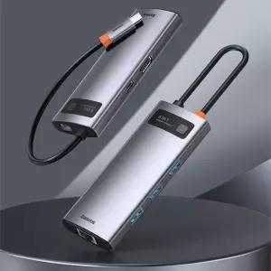 베이스어스 메탈 글림 6in1 멀티허브 (6포트/USB 3.0 Type C)