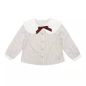 [티파니](강남점)레드 스트라이프 빅카라블라우스(T31KAB010)