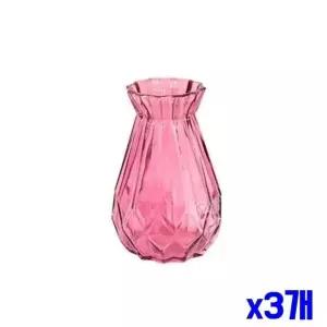 소 꽃꽂이 핑크 화병 x3개 유리 꽃병 꽃화병 인테리어 (WFGTMRA)